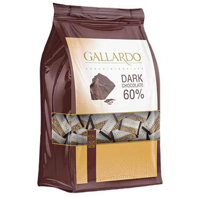 Шоколад темный 60% порционный GALLARDO 300 г FARMAND
