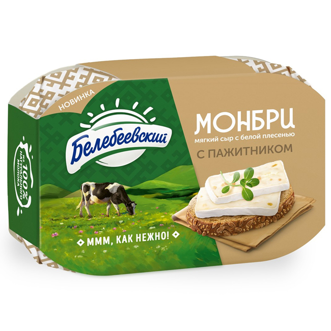 Сыр мягкий с белой плесенью с пажитником 125 г Монбри