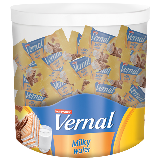 Вафли "Вернал" с молочно-кремовой начинкой покрытые молочным шоколадом 300 г