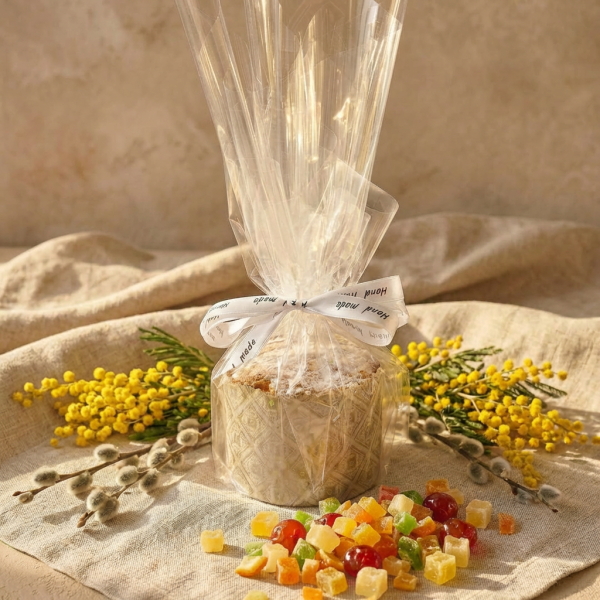 ПРЕДЗАКАЗ - Кулич (средний) с апельсином, цитрусовыми и орехами 300 г