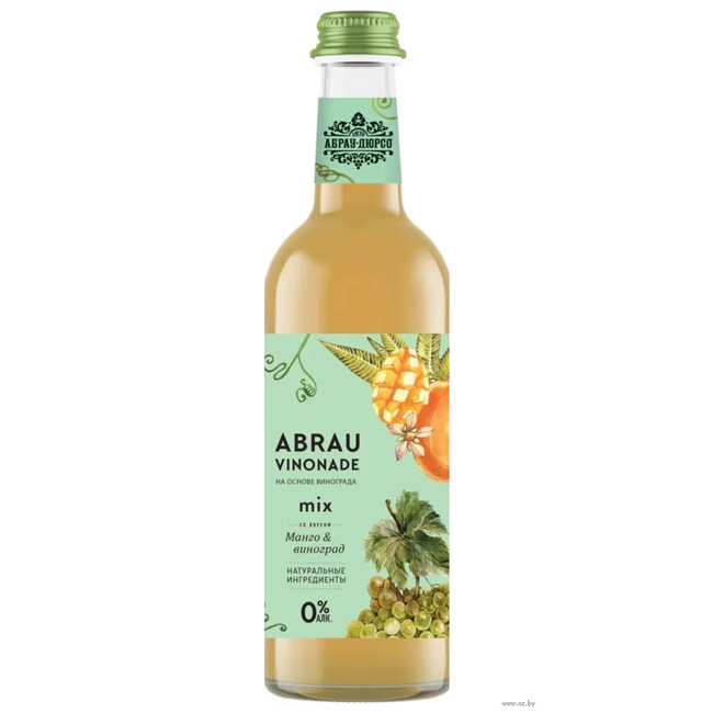 Напиток Абрау Винонад со вкусом манго и винограда 375 мл газированный