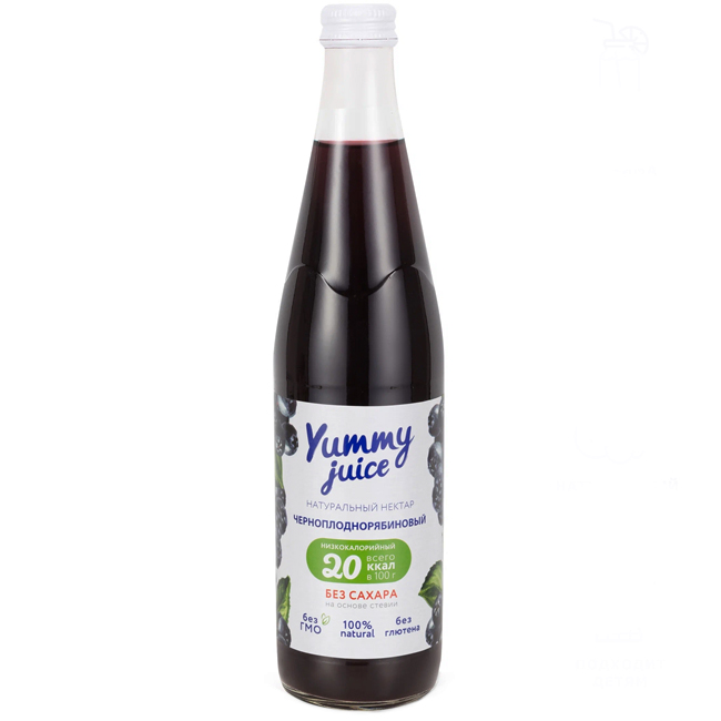 Нектар Черноплоднорябиновый (без сахара) 500 мл Yummy juice