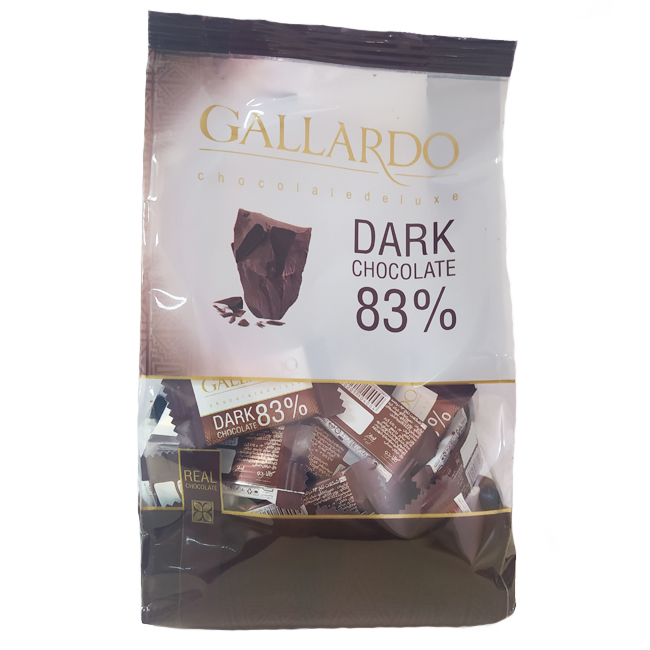 Шоколад горький 83% порционный GALLARDO 300 г FARMAND