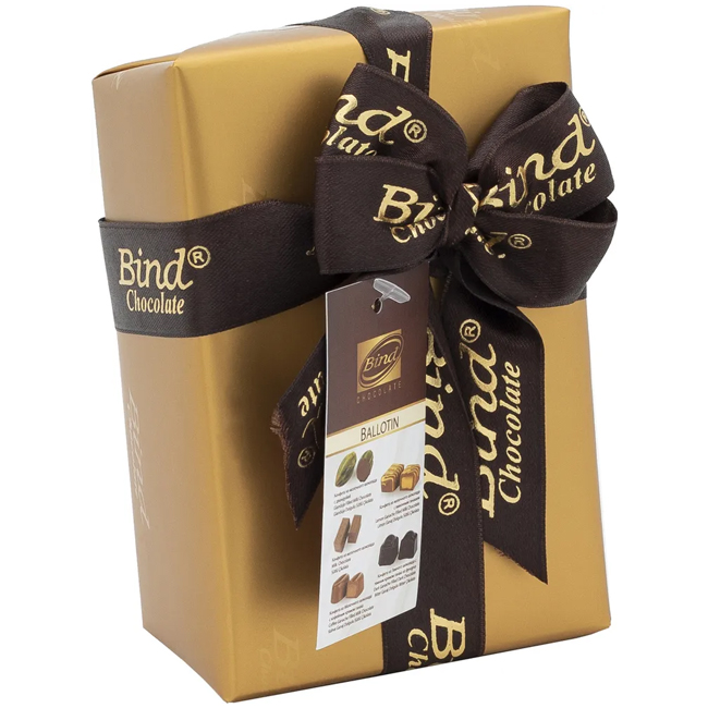 Набор шоколадных конфет "Золотая подарочная упаковка" 110 г BIND