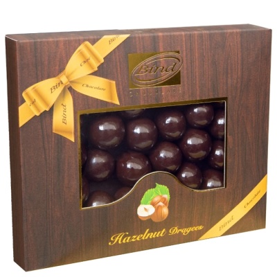 Шоколадное драже "Фундук в тёмном шоколаде" 100 г BIND