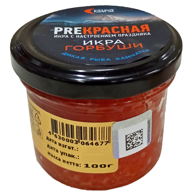 ПРЕДЗАКАЗ - Икра красная лососевая (кета) 100 г ОХОТОМОРЬЕ