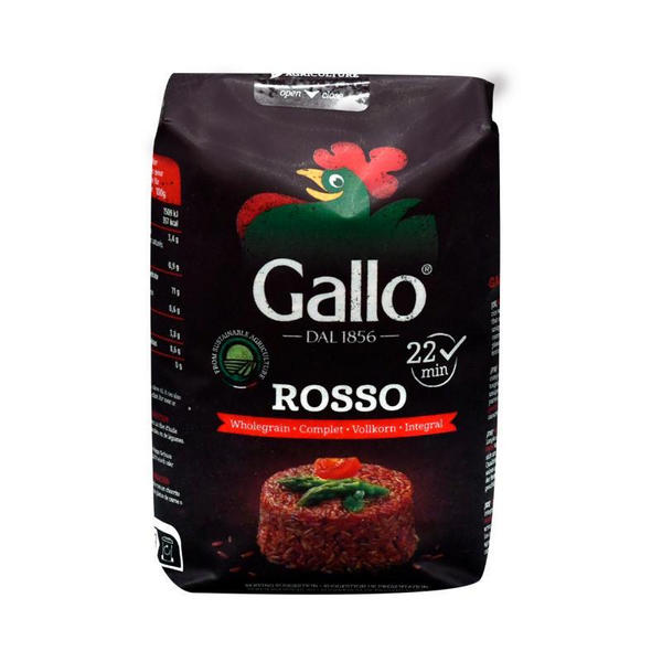 Рис длиннозерный красный ROSSO 500 г Gallo