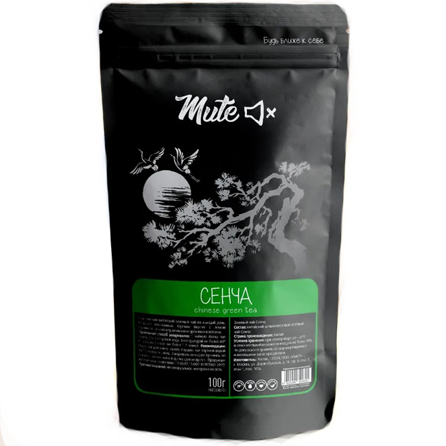 Зелёный чай Сенча 100 г Mute