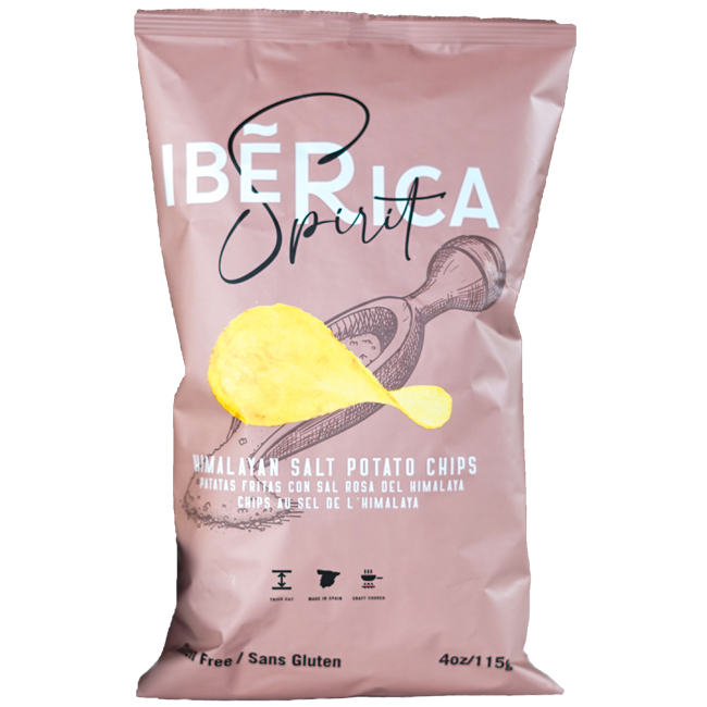 Картофельные чипсы с розовой гималайской солью 115 г IBERICA