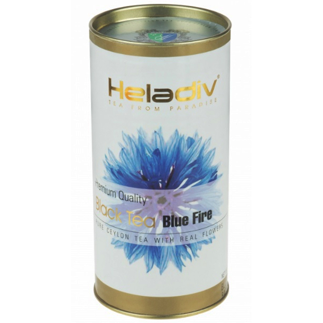 Чай черный с лепестками василька "BLUE FIRE" 100 г Heladiv