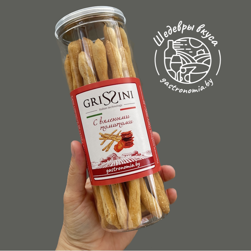 Гриссини с вялеными томатами 140 г Шедевры вкуса