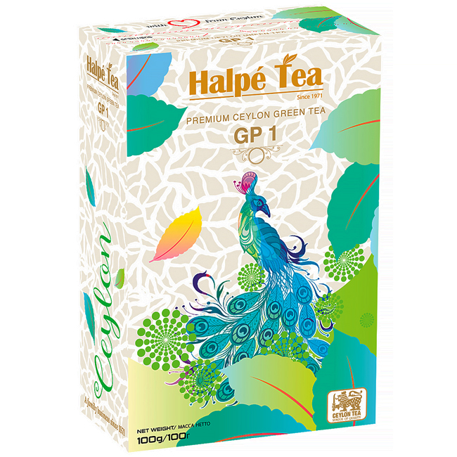 Чай зеленый байховый "Ган Паудер" 100 г Halpe Tea