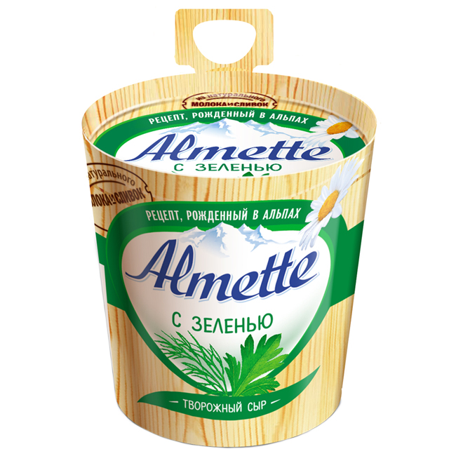Сыр творожный с зеленью 150 г  Almette