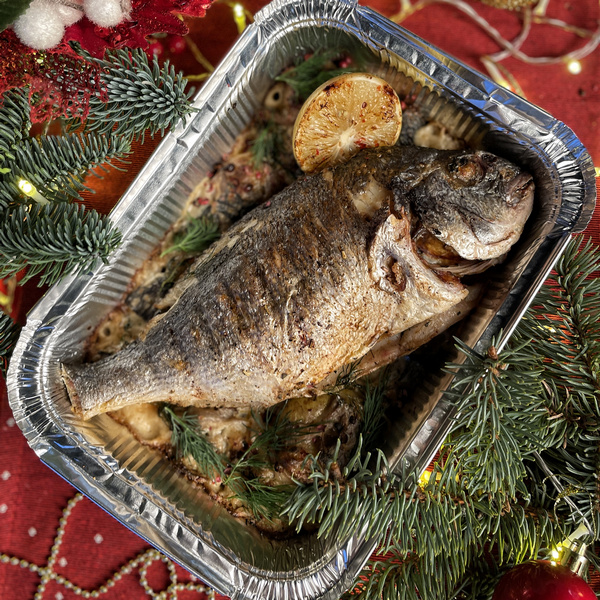 ПРЕДЗАКАЗ - Дорадо с картофелем бэйби и соусом из вешенок 1255 г п/ф для запек.