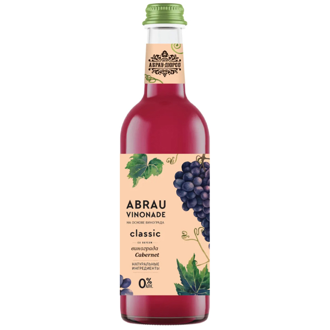 Напиток Абрау Винонад со вкусом Каберне 375 мл газированный