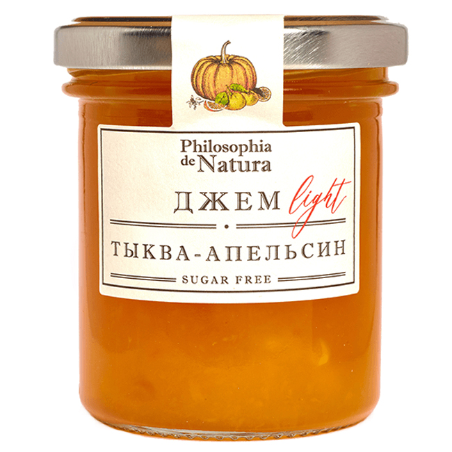 Джем Тыква-апельсин 180 г  Philosophia de Natura Джем Тыква-апельсин 180 г  Philosophia de Natura