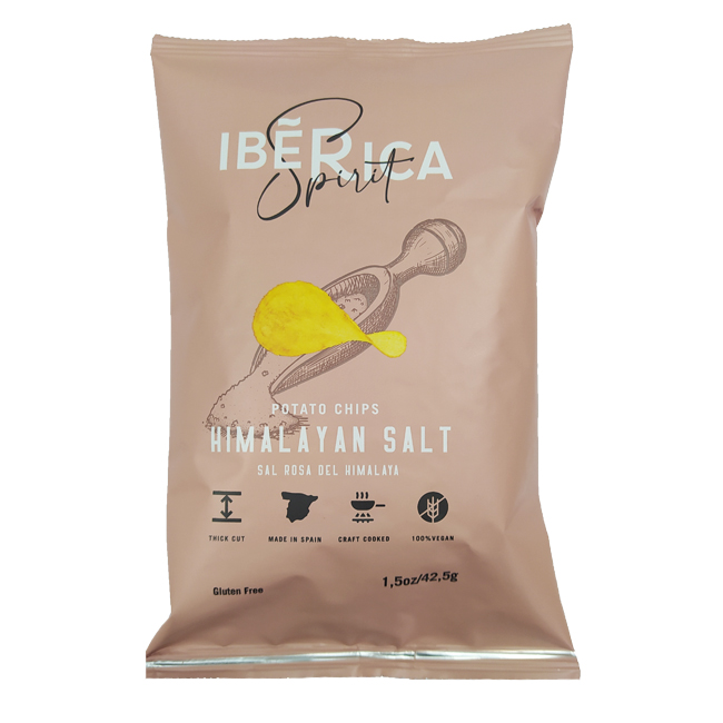 Картофельные чипсы с розовой гималайской солью 42,5 г IBERICA