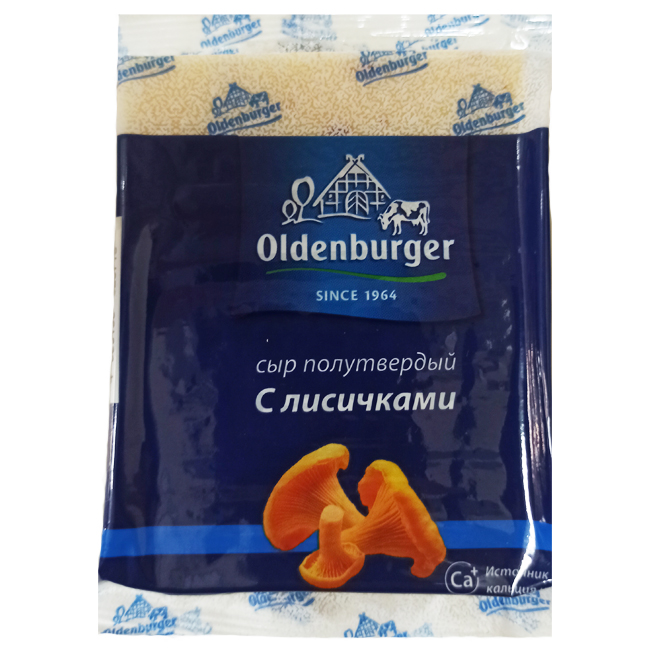 Сыр с лисичками (брусок) 200 г Oldenburger