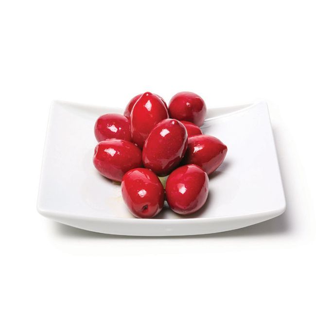 Оливки красные с косточкой (весовые) Mylos Plus