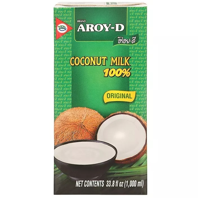 Кокосовое молоко (мякоть кокосового ореха) 1000 мл AROY-D