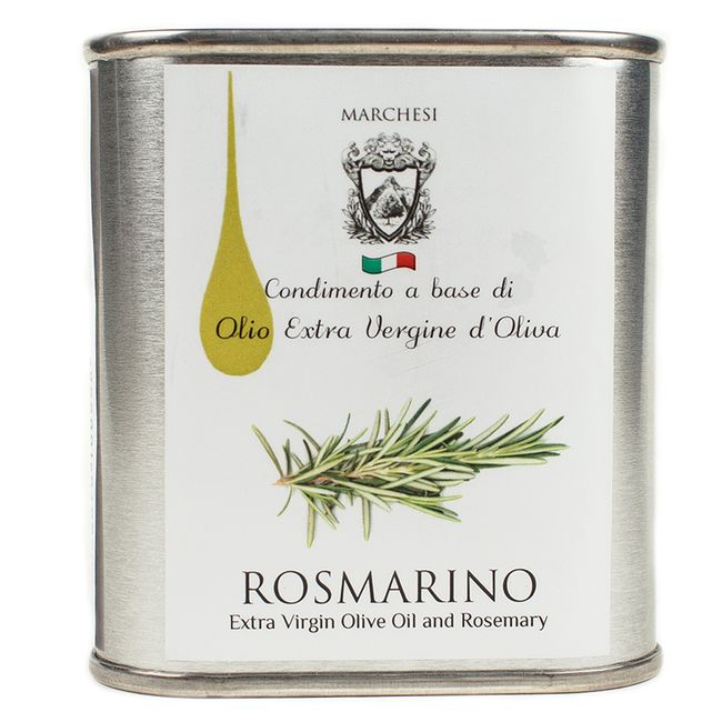 Масло оливковое с розмарином (в жестяной банке) 150 мл Marchesi 