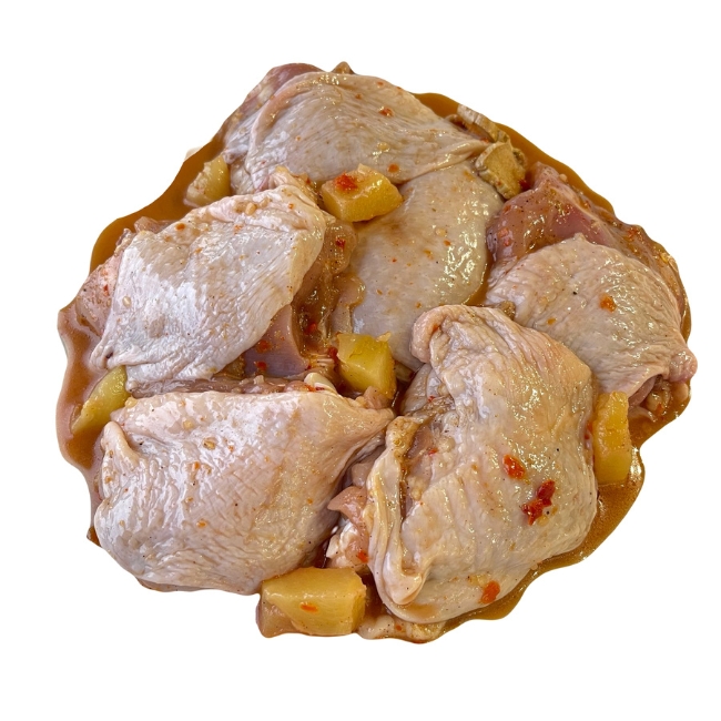 Бедро цыпленка-бройлера  в ананасово-имбирном маринаде, охлажденное, весовое