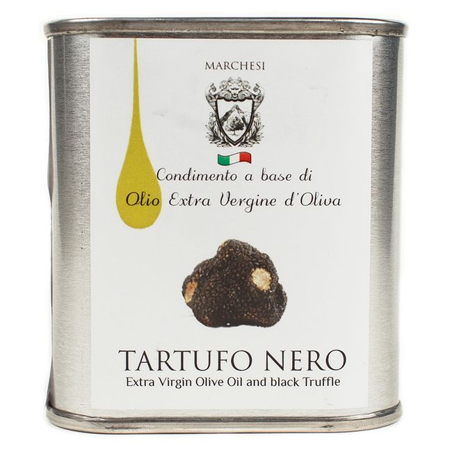 Масло оливковое с черным трюфелем (в жестяной банке) 150 мл Marchesi