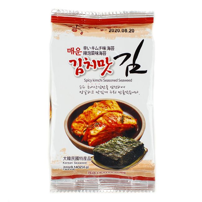 Морская капуста со вкусом кимчи 4 г (срок годн.12.09) Humanwell 