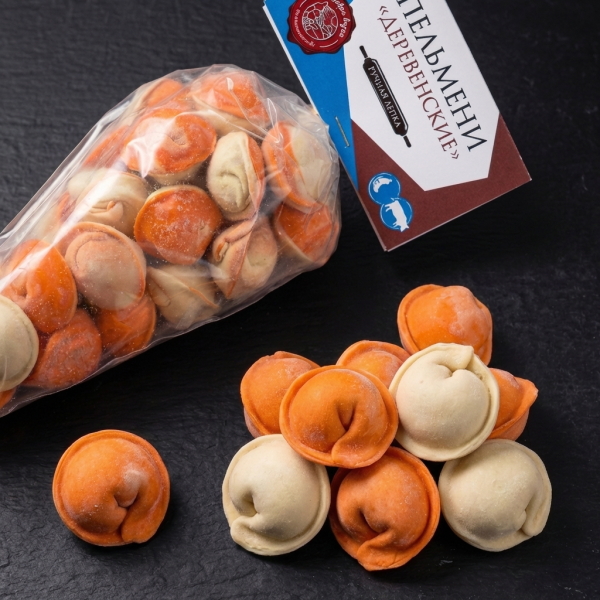 Пельмени "Деревенские" ручной лепки 500 г замороженные 