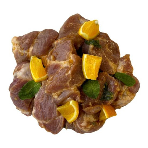 Шашлык из свиной шеи с мятой и цитрусовым маринадом (весовой) охлажденный