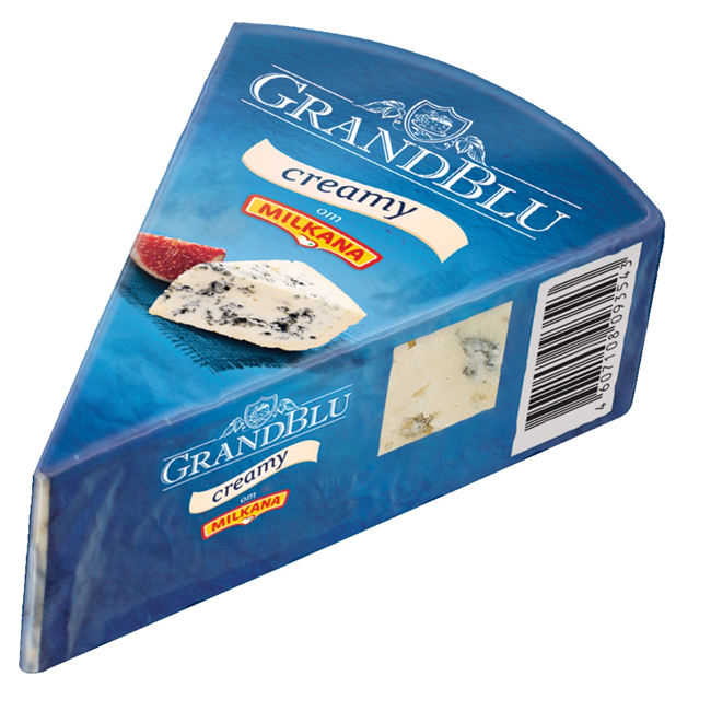 Сыр Сливочный GRANDBLU 100 г с голубой плесенью 