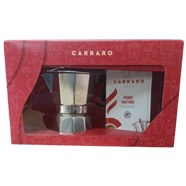 Кофе молотый Primo Mattio 250 г + кофеварка гейзерная Italco