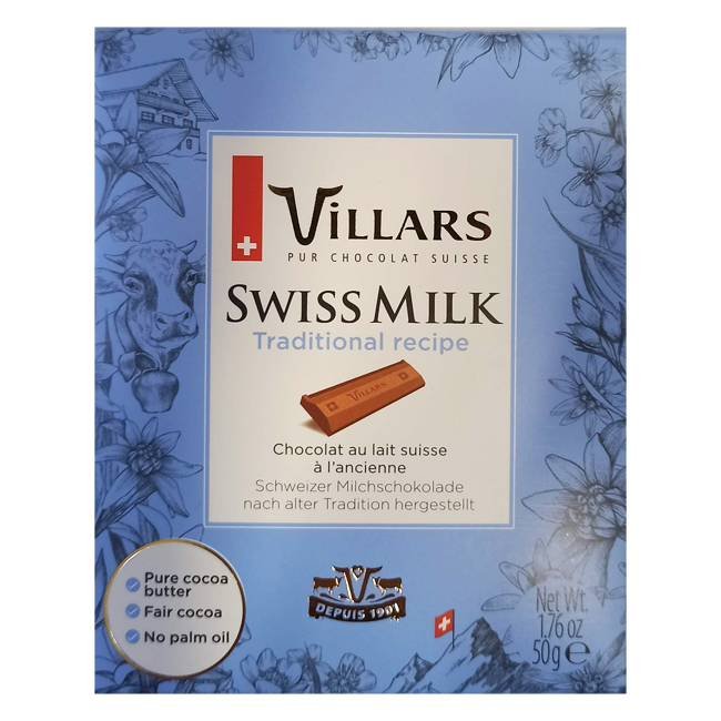 Молочный шоколад 50 г Villars