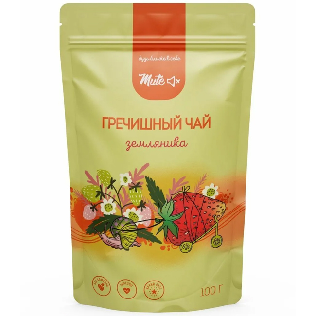 Чай Гречишный “Земляничный” 100 г Mute