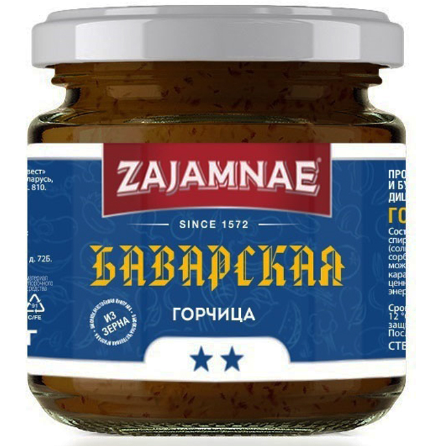 Горчица "Баварская" 190 г ZAJAMNAE