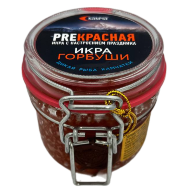 Икра красная лососевая (горбуша) 480 г КАМЧА