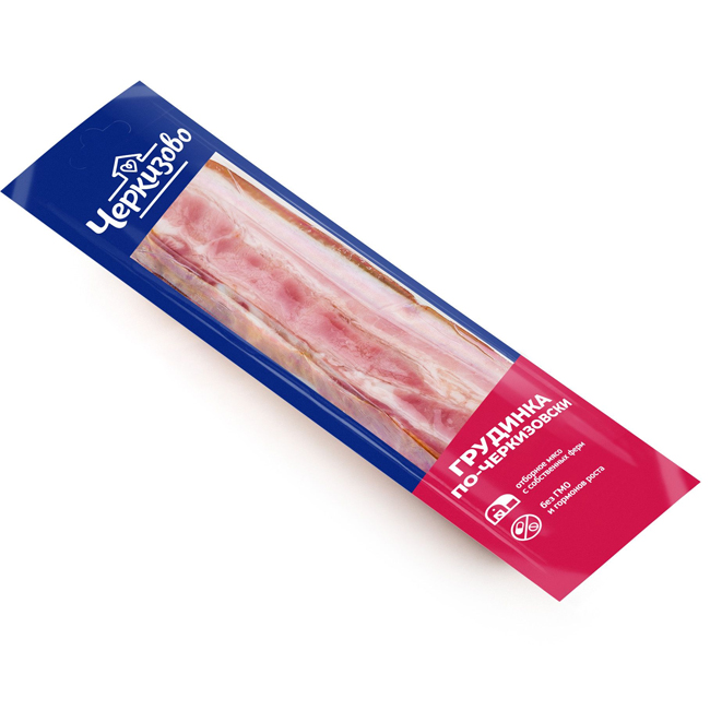 Грудинка варено-копчёная "По-черкизовски" 300г Черкизово