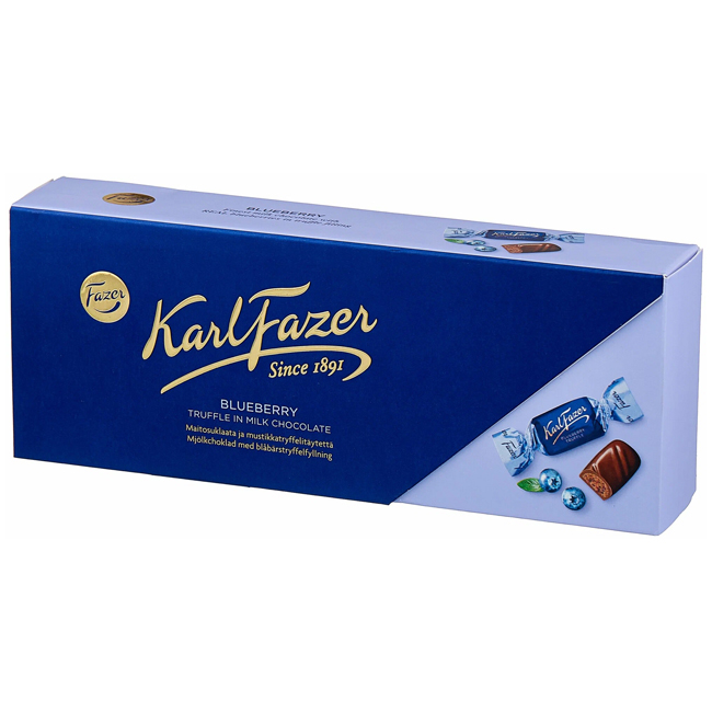 Набор конфет с трюфельной начинкой и черникой 250 г Karl Fazer