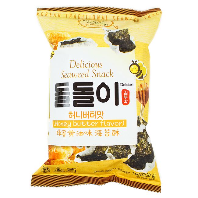 СНЕКИ из морской капусты с медом 30 г Doidori Seaweed Snack