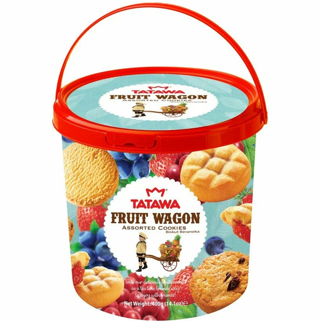 Печенье сдобное "Фруктовый вагон" ассорти 400 г(срок годн.28.10) Tatawa