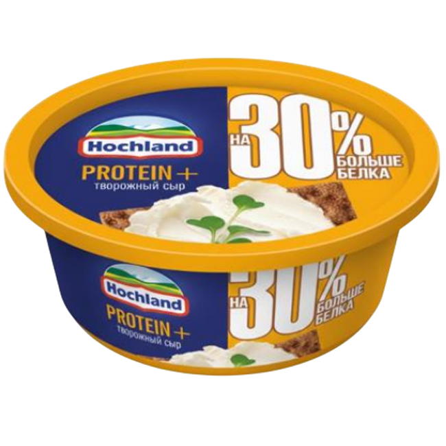 Сыр творожный Сливочный PROTEIN+ 140 г Hochland