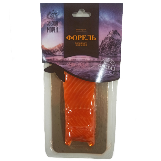 Филе форели холодного копчения 150 г Звезда морей