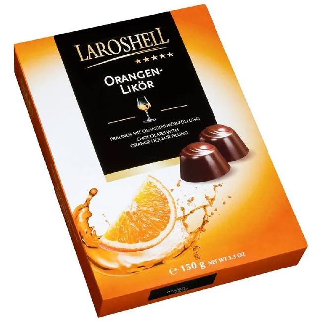 Набор конфет Orangenliqueur с начинкой апельсиновый ликер 150 г Laroshell