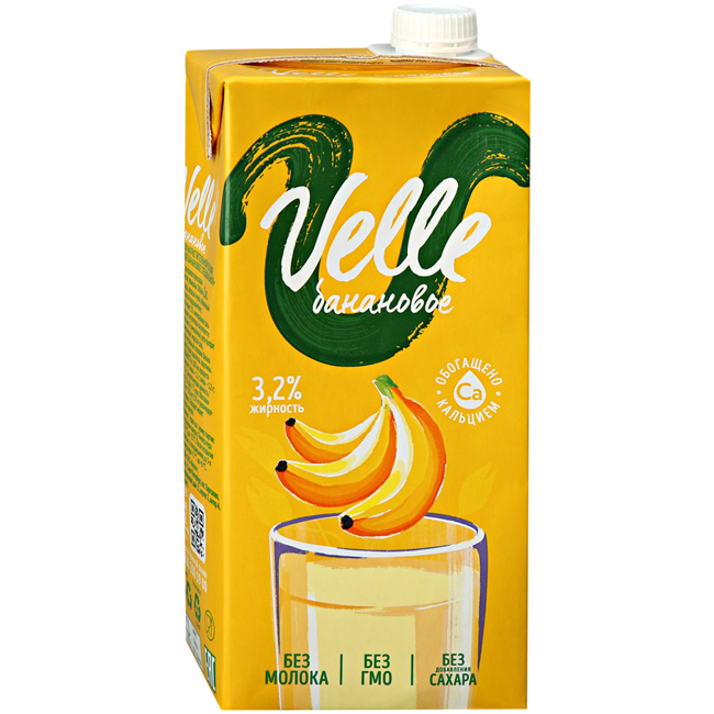 Напиток "Овсяное банановое специальное" 1000 мл Velle