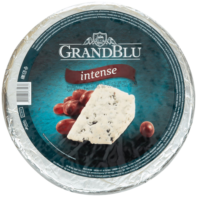 Сыр Интенс GRANDBLU (весовой) с голубой плесенью