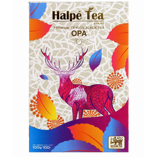 Чай черный байховый "OPA" (крупнолистовой) 100 г Halpe Tea