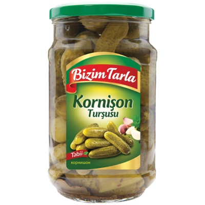 Корнишоны целые маринованные 670 г Bizim Tarla 