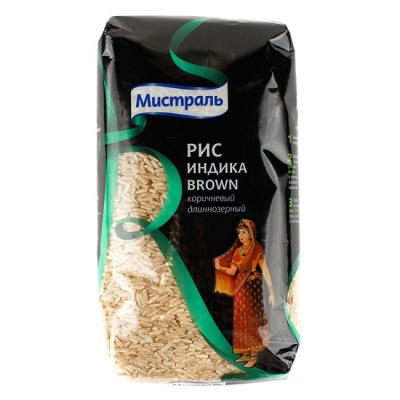 Рис Индика Brown 1000 г Мистраль 