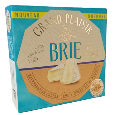 Сыр мягкий с белой плесенью Бри 125 г Grand Plaisir