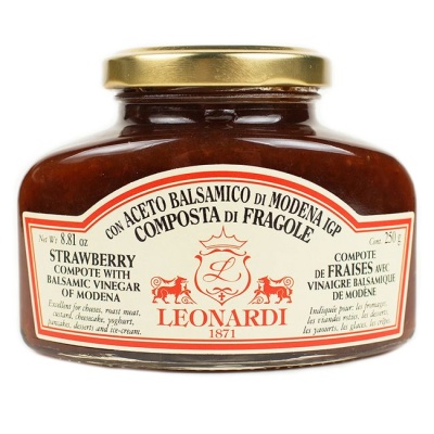 Приправа из клубники с бальзамическим уксусом 250 г Приправа из клубники с бальзамическим уксусом 250 г